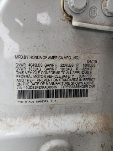 19UDE2F8XKA009685 Acura Ilx Premium A-spec