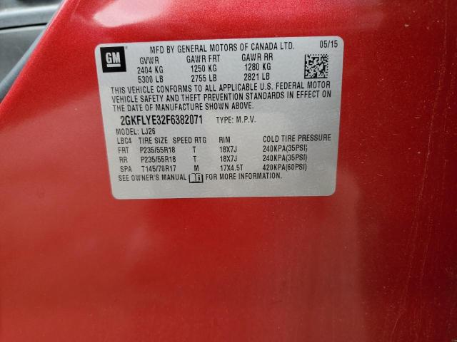 2GKFLYE32F6382071 GMC Terrain Slt