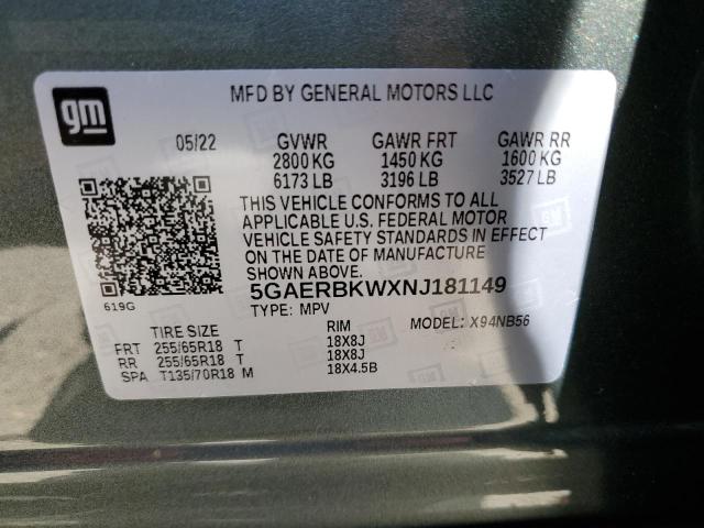 5GAERBKWXNJ181149 Buick Enclave Essence