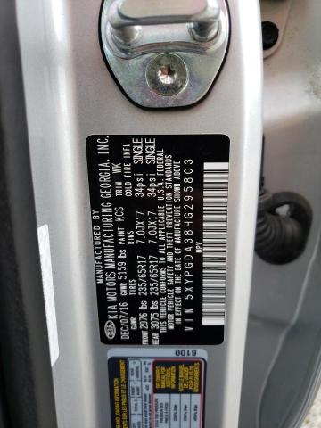 5XYPGDA38HG295803 KIA SORENTO LX