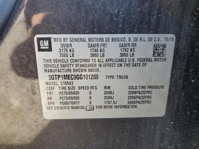 3GTP1MEC9GG101209 GMC Sierra C1500 Sle