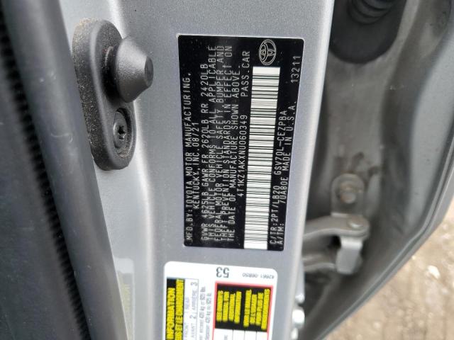 2022 TOYOTA CAMRY TRD - 4T1KZ1AKXNU060349