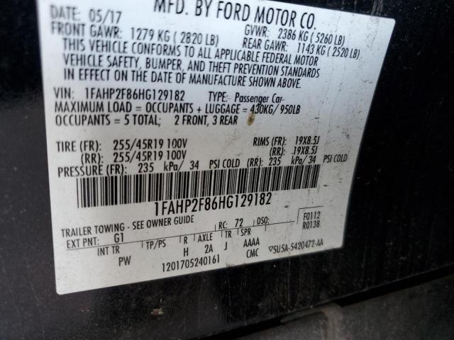 1FAHP2F86HG129182 Ford Taurus Limited