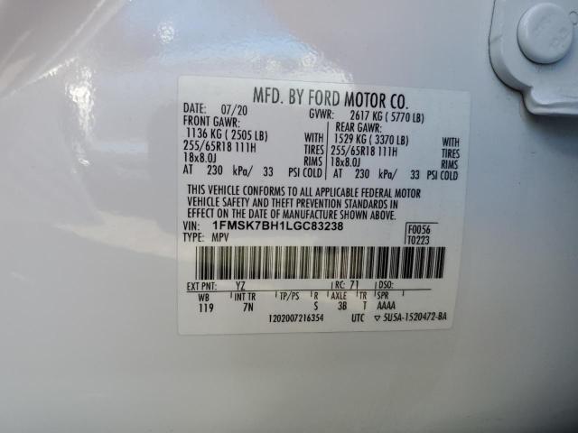 1FMSK7BH1LGC83238 Ford EXPLORER
