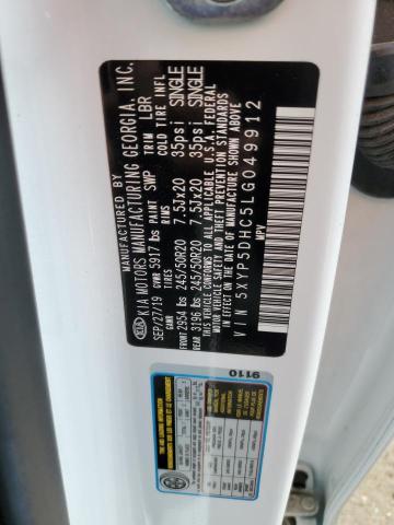 5XYP5DHC5LG049912 KIA Telluride Sx