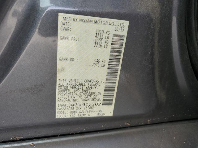 1N4AL3AP2FN917502 Nissan ALTIMA 2.5