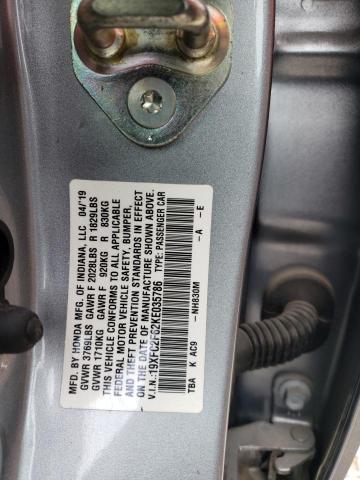 19XFC2F62KE035786 Honda Civic Lx