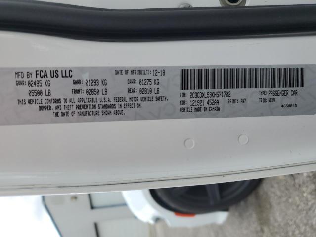 2019 DODGE CHARGER SR - 2C3CDXL93KH571702