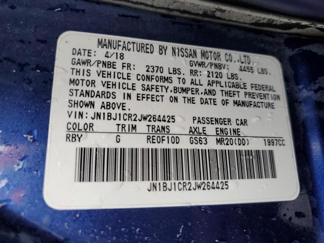 2018 NISSAN ROGUE SPT JN1BJ1CR2JW264425