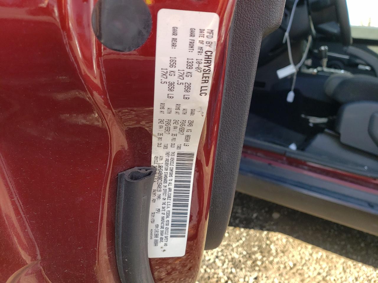 1j8hg48n98c154019 1J8HG48N98C154019 2008 Jeep Commander Sport