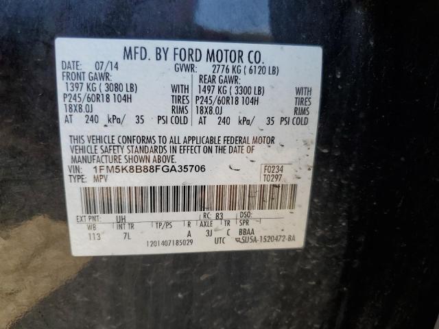 1FM5K8B88FGA35706 Ford EXPLORER