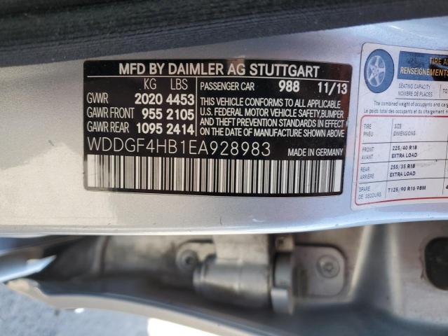 WDDGF4HB1EA928983 Mercedes-Benz C 250