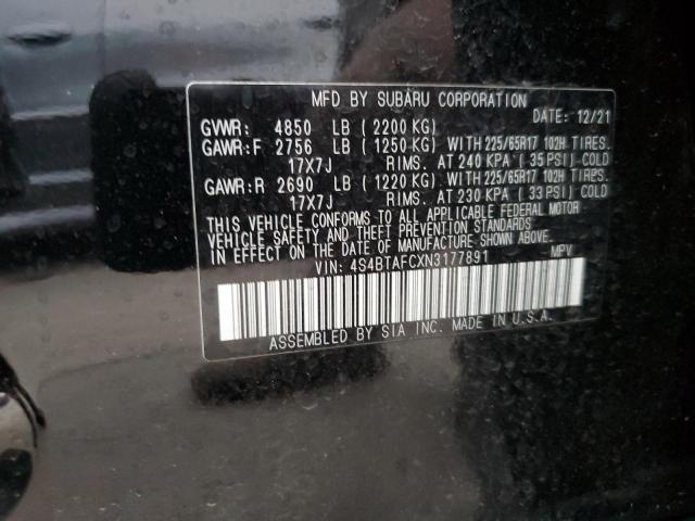 4S4BTAFCXN3177891 Subaru Outback Premium