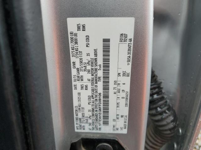 1FTEW1EG6FFD09106 Ford F150 Supercrew