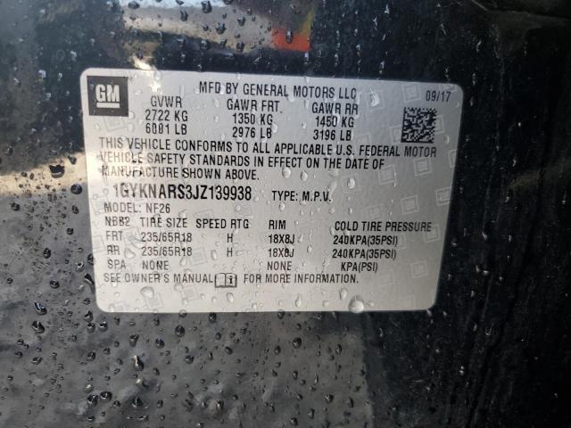 1GYKNARS3JZ139938 Cadillac XT5