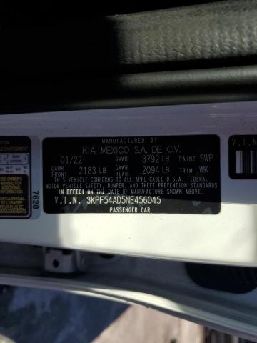3KPF54AD5NE456045 KIA Forte Gt Line