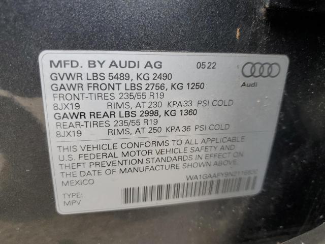 WA1GAAFY9N2116530 2022 AUDI Q5, photo no. 12