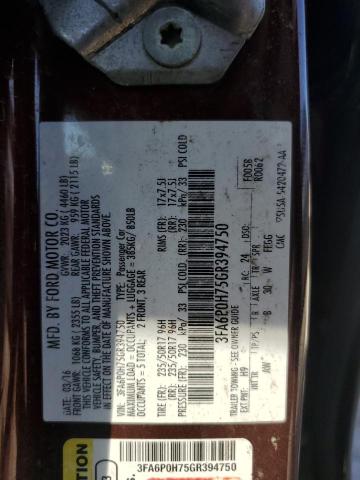 3FA6P0H75GR394750 Ford FUSION SE