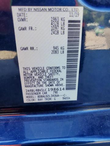 1N4BL4BV1LC198614 Nissan ALTIMA S