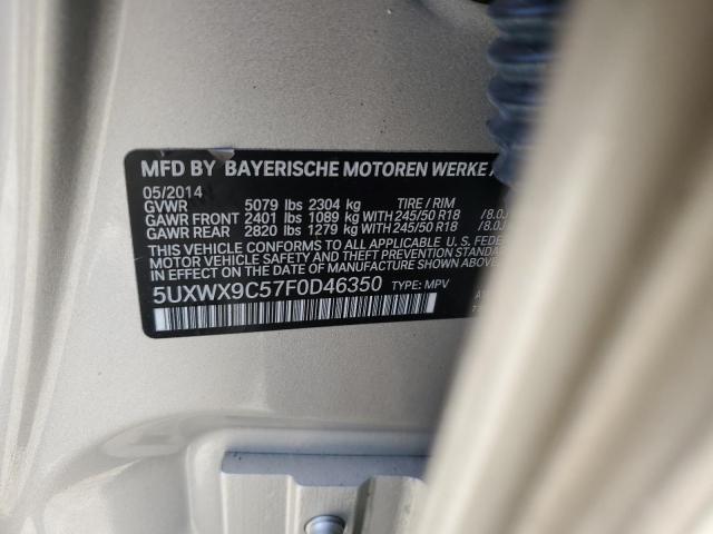 5UXWX9C57F0D46350 2015 BMW X3, photo no. 13