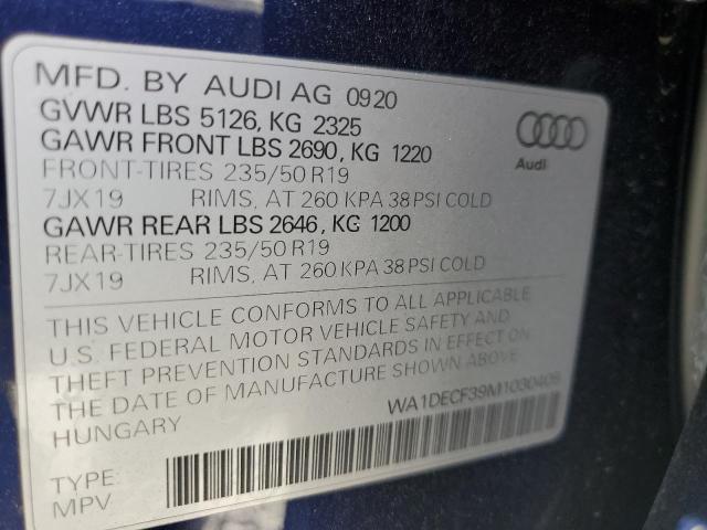 WA1DECF39M1030405 Audi Q3 PREMIUM 12