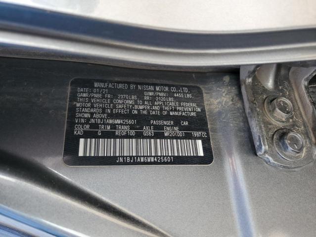 JN1BJ1AW6MW425601 Nissan Rogue Sport S