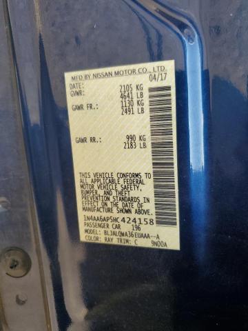 2017 NISSAN MAXIMA 3.5 - 1N4AA6AP5HC424158