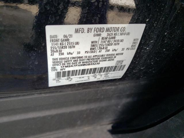 1FMSK7FH9MGB55230 Ford Explorer Limited