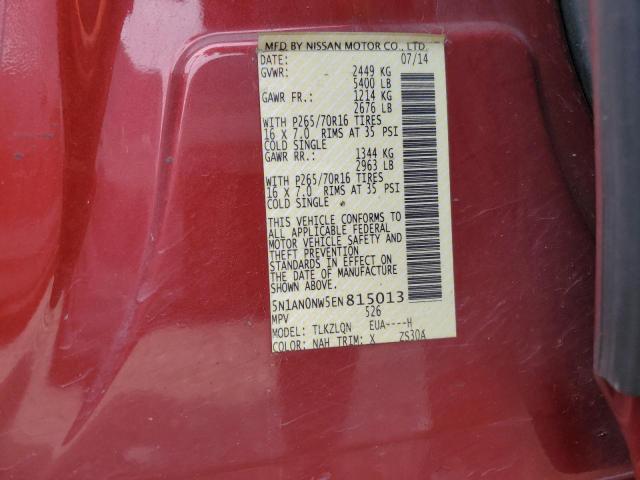 5N1AN0NW5EN815013 Nissan XTERRA X