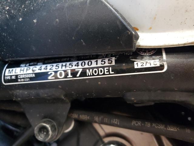 2017 HONDA CBR500 RA- MLHPC4425H5400155