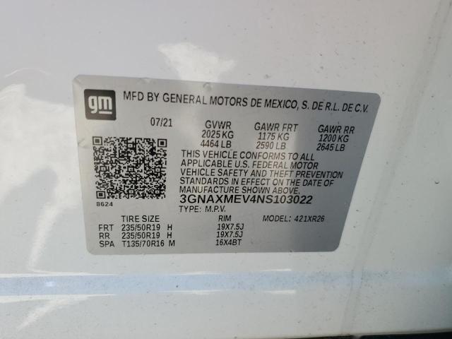 2022 CHEVROLET EQUINOX RS - 3GNAXMEV4NS103022