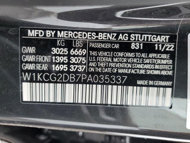 W1KCG2DB7PA035337 Mercedes-Benz Eqs Sedan 450+