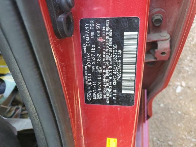 KMHCT4AE7FU827030 Hyundai ACCENT GLS