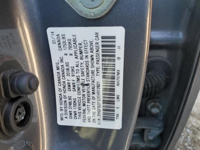 2HGFB2F52EH512821 Honda Civic Lx