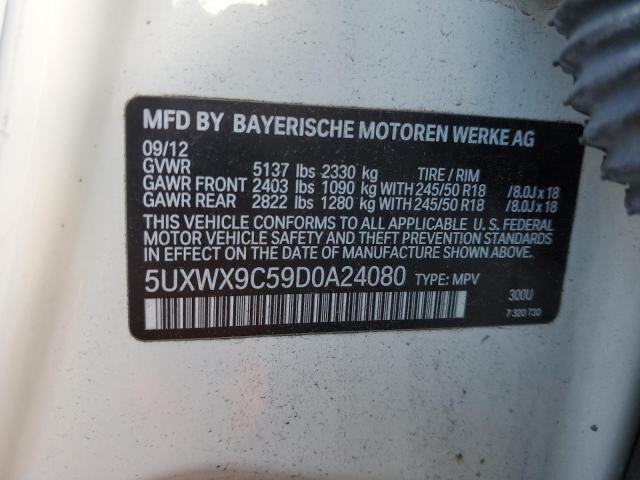 VIN 5UXWX9C59D0A24080 2013 BMW X3, Xdrive28I no.12