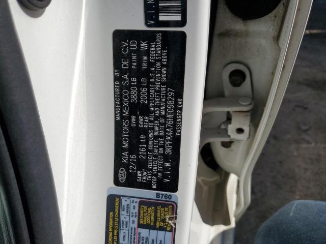 3KPFK4A76HE098297 KIA FORTE LX
