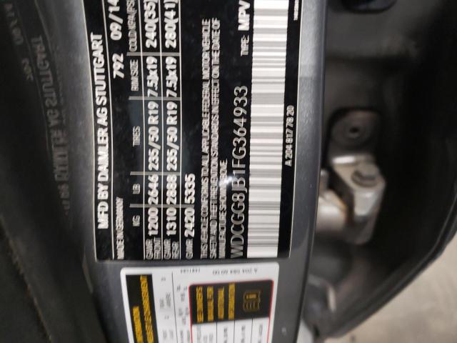 2015 MERCEDES-BENZ GLK 350 4M - WDCGG8JB1FG364933