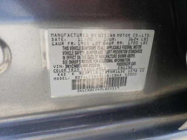 3N1CN8EV4ML825519 | 2021 NISSAN VERSA SV