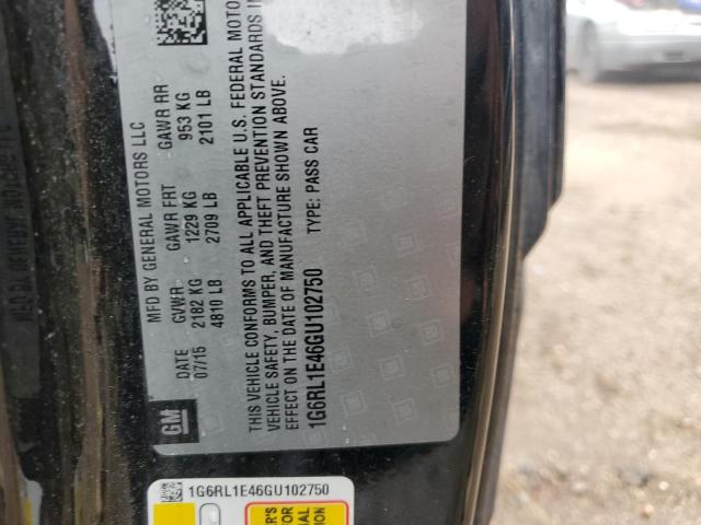 2016 CADILLAC ELR 1G6RL1E46GU102750