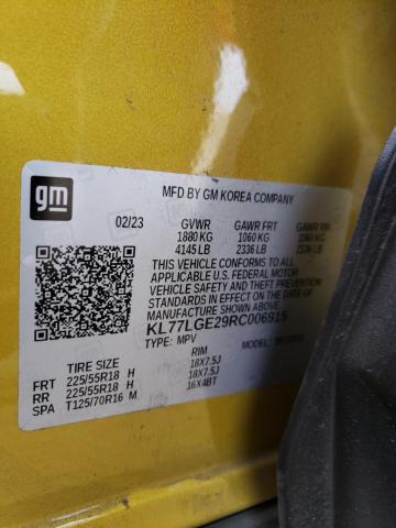 2024 CHEVROLET TRAX 1RS - KL77LGE29RC006915