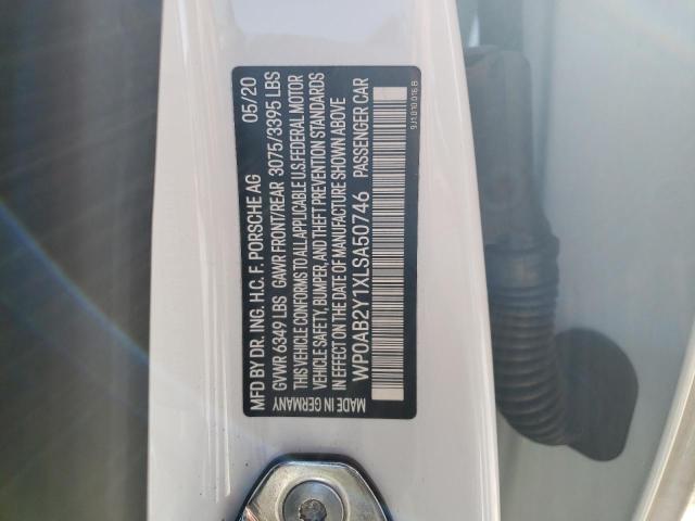 WP0AB2Y1XLSA50746 Porsche TAYCAN 4S