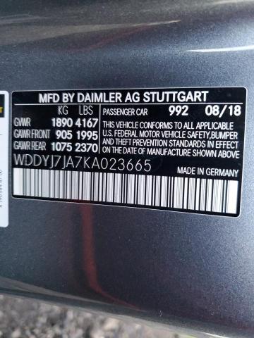 2019 MERCEDES-BENZ AMG GT S - WDDYJ7JA7KA023665