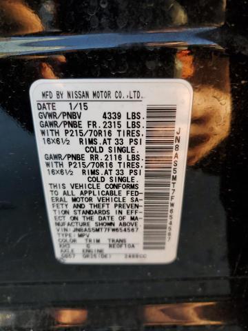 JN8AS5MT7FW654567 Nissan Rogue Select S