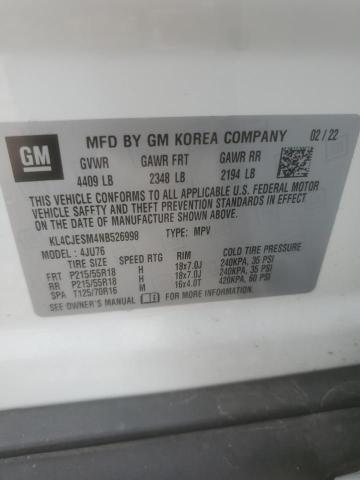 KL4CJESM4NB526998 Buick Encore PRE 13