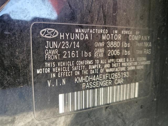 2015 HYUNDAI ELANTRA SE - KMHDH4AEXFU265193