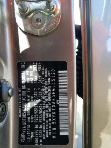 5XYKT3A65FG615120 KIA SORENTO LX