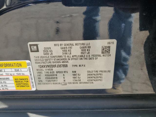 2015 GMC ACADIA SLE - 1GKKVNED8FJ387858
