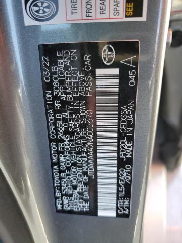 2022 TOYOTA MIRAI LE JTDAAAAA2NA005670