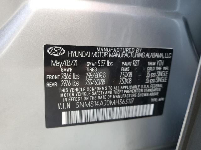 2021 HYUNDAI SANTA FE S - 5NMS14AJ0MH363117