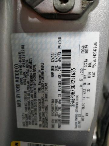 3FA6P0H73GR251635 2016 Ford Fusion Se